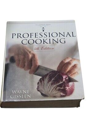 Signed Le Cordon Bleu Professional Cooking 4th Ed. 1999 Hardcover Wayne Gisslen